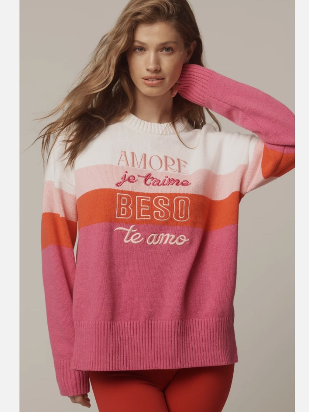 NWT ANTHROPOLOGIE BEACH RIOT CALLIE LOVE LONG-SLEEVE SWEATER